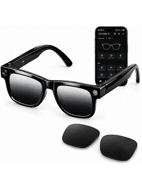 Smart Glasses with 8MP Camera, 1080P Video, AI Assistant & Translation Features